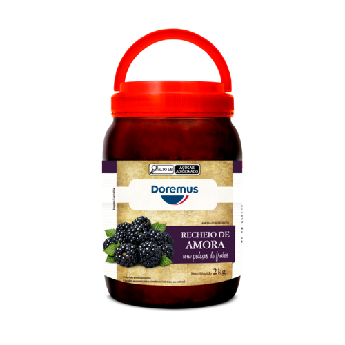 Recheio de Amora com Pedaços de Fruta