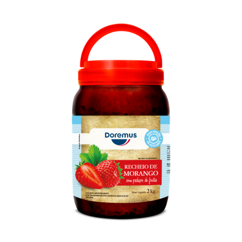 Recheio de Morango com Pedaços Zero Açúcares